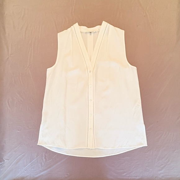 Kobi Halperin Sleeveless Linen Blend White Blouse Size Medium MSRP $298 - Picture 8 of 8
